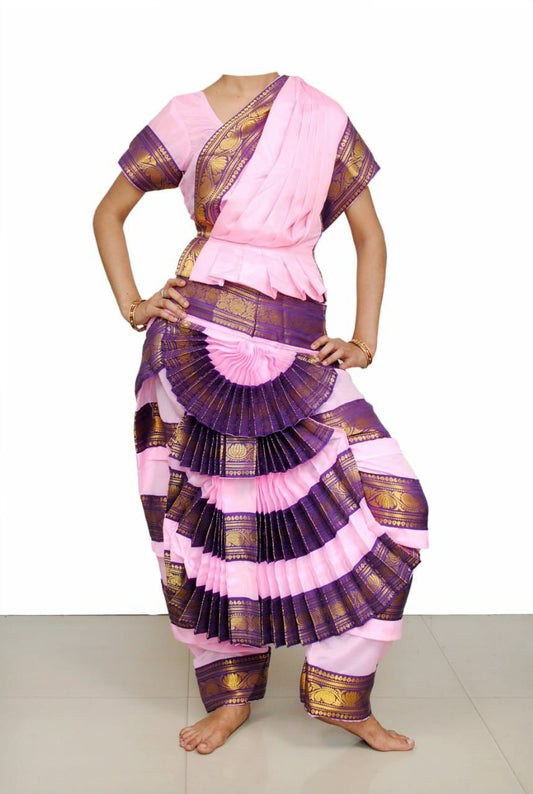 Bharatanatyam Costume Essential Pink Purple